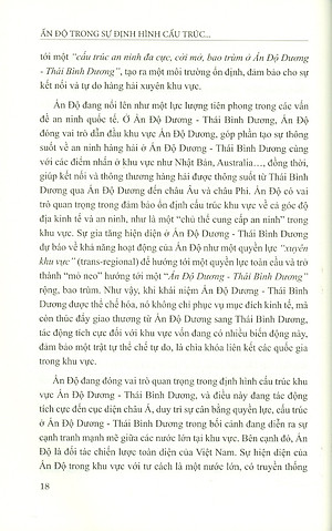 ẤN ĐỘ Trong Sự Định Hình Cấu Trúc Khu Vực ẤN ĐỘ DƯƠNG - THÁI BÌNH DƯƠNG (Sách chuyên khảo)