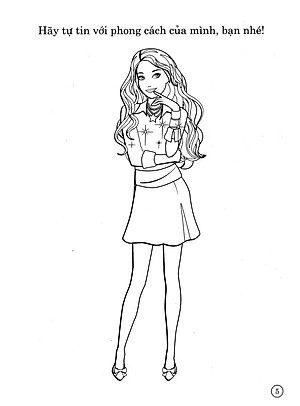 Sách Barbie Xinh Đẹp 4 (Tô Màu Có Hình Dán)