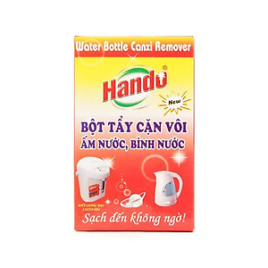 Bộ 2 hộp 4 gói tẩy cặn canxi cây nước, ấm đun nước, bình nóng lạnh Hando
