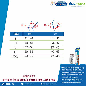 Bó gối thể thao và chấn thương chỉnh hình cao cấp Actimove GenuMotion