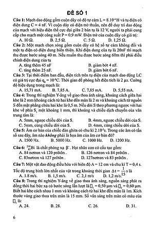 Sách 30 Bộ Đề Trắc Nghiệm Luyện Thi THPTQG 2019 - Khoa Học Tự Nhiên (Vật Lí - Hóa Học - Sinh Học)
