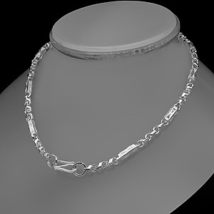 Dây Chuyền Nam Bạc Hiểu Minh DBN054 Bạc Ta 8 chỉ