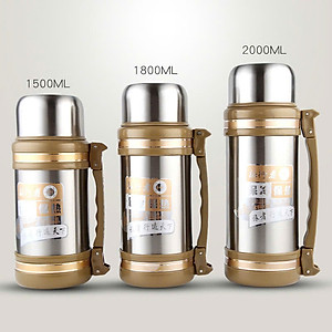 Bình Giữ Nhiệt Thép Không Gỉ 304, Bình Nước Dung Tích Lớn Cho Nam Nữ, Phù Hợp Với Công Trường Và Hoạt Động Ngoài Trời - HÀNG CHÍNH HÃNG MINIIN