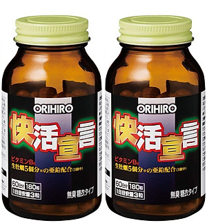 Combo 2 hộp Tinh chất hàu tươi tỏi nghệ Orihiro VivaCity Nhật Bản 180 viên