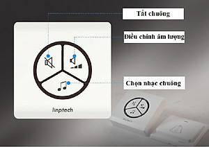 Chuông cửa không dây, không dùng pin, chống nước cao Linbell G1