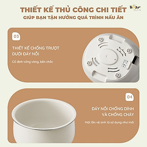 Nồi cơm điện tử đa năng 3L Bear SB-NC30B - Hàng chính hãng