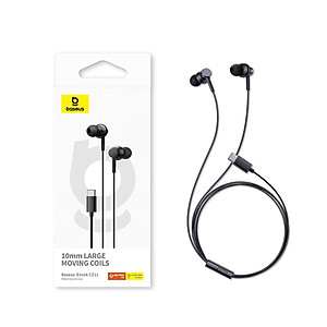 Tai nghe Type C Baseus Encok CZ11 Wired Earphones dùng cho iphone15 iPad Samsung Laptop - Hàng Chính Hãng