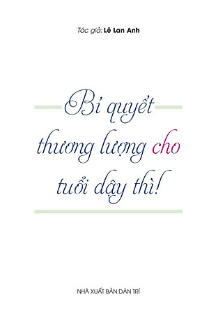 Sách Bí Quyết Thương Lượng Tuổi Dậy Thì