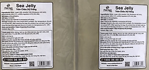 Combo 2 gói Trân Châu Trắng 3Q Sea Jelly 2 kg/Thạch Ngọc Trai 3Q Sea Jelly (ngon, dai giòn sần sật - dùng trực tiếp mà không cần nấu hay chế biến khác)