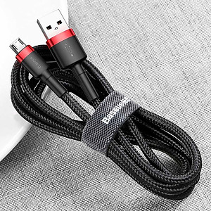 Cáp Sạc Nhanh Micro USB Cho Smartphone Android 2.4A Baseus Cafule - Hàng Chính Hãng