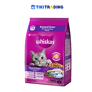 Thức Ăn Cho Mèo Whiskas Adult 1+ YearsVị Cá Thu 1.2kg/Túi