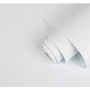 Cuộn 10 Mét Decal Giấy Dán Tường Màu Trắng Bề Mặt Nhám (10 Mét Dài x 0.45 Mét Rộng)