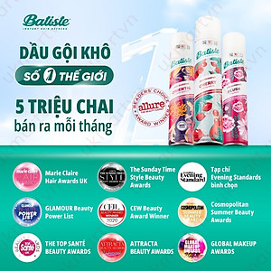 Dầu Gội Khô Batiste 200ml Dry Shampoo Gội khô Anh Chính Hãng 100% UK