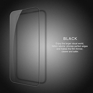 Miếng dán kính cường lực full  3D cho iPhone 14 Pro Max (6.7 inch) hiệu Nillkin Amazing CP+ Pro (Phủ Nano, vát cạnh 2.5D, mỏng 0.33mm) - hàng nhập khẩu