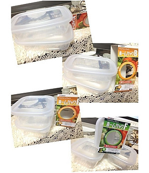 Bộ 2 hộp đựng bảo quản nắp mềm dung tích 800ml - Hàng nội địa Nhật Bản.( Giao màu ngẫu nhiên )