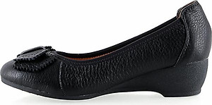 Giày Nữ Da Dò 3 Phân Huy Hoàng HT7939 - Đen