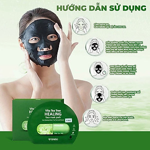 Combo 10 Mặt Nạ BNBG Tràm Trà Thải Độc Da, Giảm Mụn Vita Tea Tree Healing Face Mask Pack 30ml x10
