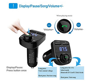 Tẩu Bluetooth HY-82  Nghe Nhạc Trên Xe Ô Tô