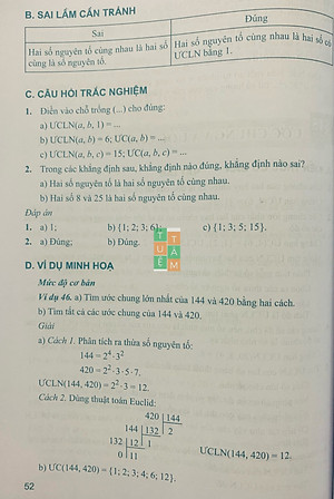 Sách - Toán cơ bản và nâng cao lớp 6