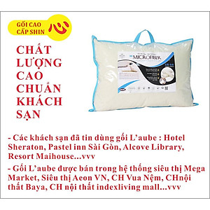 Ruột Gối nằm khách sạn lông vũ nhân tạo Mcirofiber Laube kháng khuẩn khử mùi 50x70cm