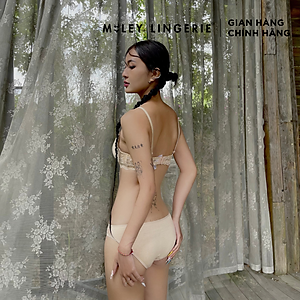 Bộ Áo Và Quần Lót Nữ Modal Phối Ren Fecthing Dream Màu Nude Miley Lingeire - BRL002-FCM04