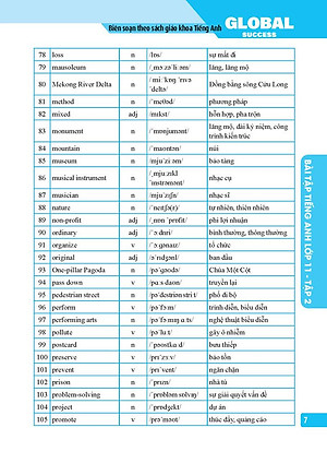 Global Success - Bài Tập Tiếng Anh Lớp 11 - Tập 2 (Có Đáp Án)
