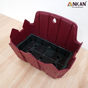 Chậu Nhựa Trồng Cây ANKAN Để Treo Ban Công, Treo Tường, Ngoài Trời, Sân Vườn, Kích Thước 24 x 19cm, Nhựa Cao Cấp