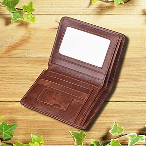 Ví nam H04 100% da bò thật cao cấp siêu bền đẹp BH 1 năm + hộp sang trọng | Thương hiệu BALZIO