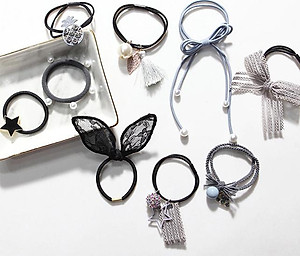 Phụ kiện tóc nữ set 9 cột tóc Hàn quốc BERI 044-045