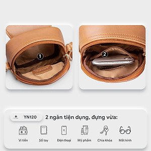 Túi Yuumy ( Thời trang nữ đựng điện thoại size 11 - Túi đeo chéo da Seasand YN120 )