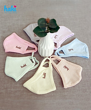 Khẩu trang cho bé vải modal và vải sợi tre HAKI siêu mềm mịn thoáng mát