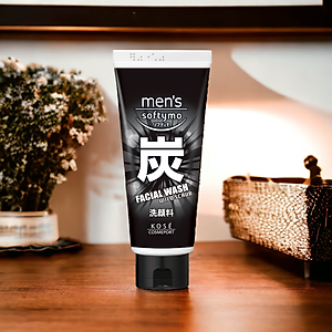 Sữa Rửa Mặt Nam Chiết Xuất Than Hoạt Tính Kosé Softymo Men's Facial Wash A (130 G)