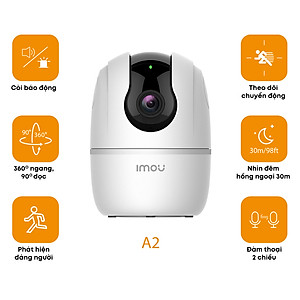 [12.12 Tặng đế] Camera Wifi Imou Ranger A2 (4MP) I Phát hiện con người I Xoay toàn cảnh 360 I Đàm thoại I Hàng chính hãng