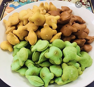 BÁNH GẤU NHÂN KEM 3 MÀU MÓN NGON TUỔI THƠ - HŨ 420G