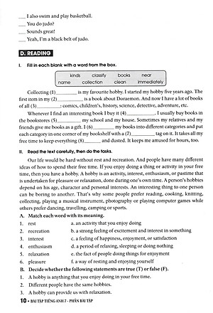 Bài Tập Tiếng Anh 7 - Có Đáp Án (Dùng Kèm SGK Tiếng Anh 7 Global Success)