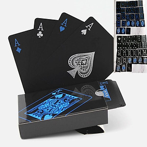 Bộ bài tây màu đen cao cấp 52 lá bài nhựa - Bộ bài poker- hàng chính hãng