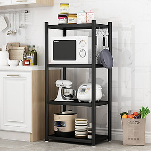 Kệ lò vi sóng đa năng Thép Carbon cao cấp Vando, kệ để đồ nhà bếp siêu chịu lực 300kg sơn tĩnh điện chống bong tróc, kệ nhà bếp 