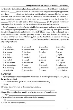 Sách Bồi Dưỡng Học Sinh Giỏi Tiếng Anh Lớp 9