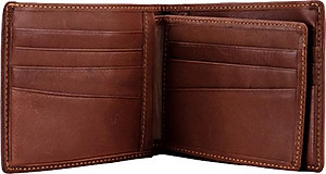 Ví Nam Viền Chỉ Huy Hoàng HT2128 (12.5 x 10 cm) - Da Bò