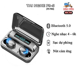 Tai Nghe Bluetooth 5.0 F9 Pro Không Dây True Wireless Nhét Tai Cảm Ứng Kiêm Sạc Pin Dự Phòng - F9 PRO