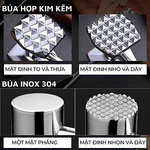 Búa đập thịt, tỏi, gừng, xả ... đa năng DandiHome cao cấp-Tiêu chuẩn quốc tế