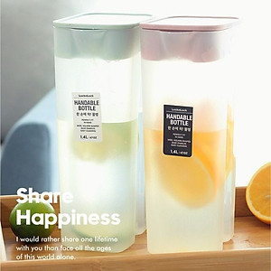 Bình Nước Nhựa Handle Bottle Lock&Lock HAP817 HAP818, Hàng chính hãng, nhựa PP, nắp đậy tiện lợi, dung tích lớn- JoyMall