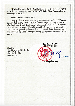 Rượu Nếp Mới HALICO nồng độ 30% HALICO chai 250ml không kèm hộp