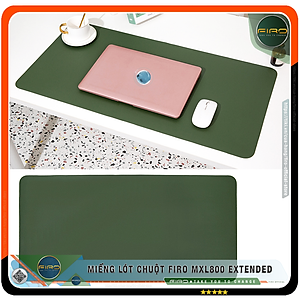 Miếng Lót Chuột FIRO MXL800 EXTENDED - Tấm Lót Chuột Cỡ Lớn 2 Mặt 80cmx40cm - Chất Liệu Da PU Cao Cấp - Tấm Lót Chuột Và Bàn Phím Chơi Game - Tấm Trải Bàn Làm Việc - Hàng Chính Hãng FIRO