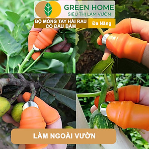 Bộ Móng Tay Hái Rau GreenHome, Có Đầu Bấm, Chống Bẩn Móng Tay, Bấm, Ngắt, Hái Rau Củ, Tiện Lợi