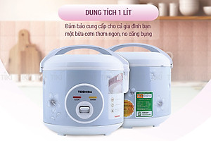 Nồi Cơm Nắp Gài Toshiba RC-10JFM(H)VN (1L) - Hàng chính hãng