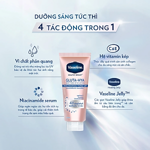 Vaseline Body Tone-Up Sữa dưỡng thể nâng tông tức thì 300ML - Sáng Mịn Da Nâng Tone