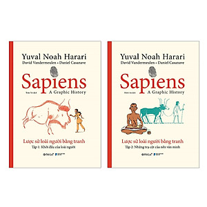 Combo Sapiens: Lược Sử Loài Người Bằng Tranh - Tập 1: Khởi Đầu Của Loài Người + Tập 2: Các Trụ Cột Của Nền Văn Minh