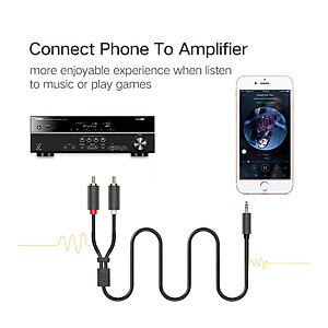 Cáp Audio 3.5mm to AV hoa sen (RCA) dài 2M Ugreen 10510 - Hàng Chính Hãng