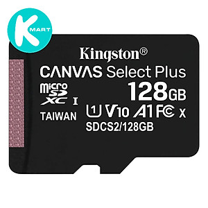 Thẻ nhớ microSDHC Kingston Canvas Select Plus Android A1 UHS-I Class 10 tốc độ tới 100MB/s SDCS2 - Hàng Chính Hãng